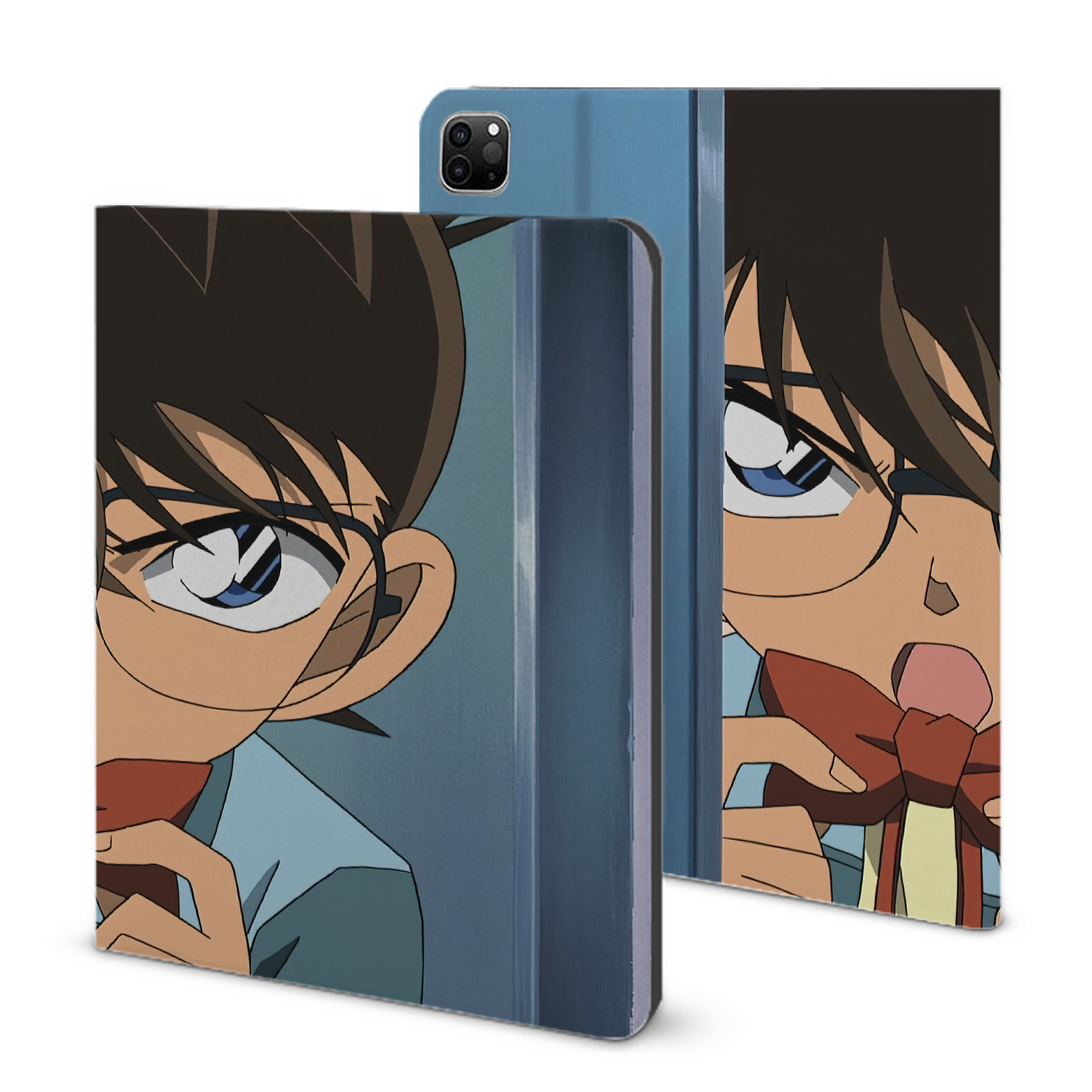 （画像用） 名探偵コナン Detective Conan IPad ケース ブック型 PUレザー TPU 耐衝撃 軽量 薄型 ペン収納なし 全面保護 IPad 各モデル対応